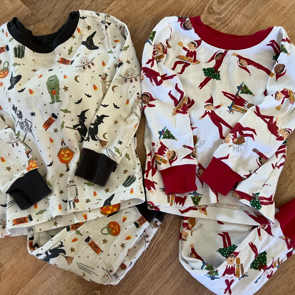 Pottery barn holiday PJs